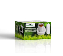 Cargar imagen en el visor de la galería, Portalámparas compacto cerámico