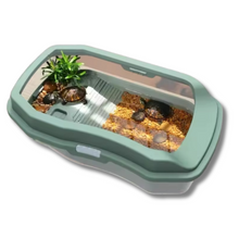 Cargar imagen en el visor de la galería, Tortuguera Tonia 2 para Tortugas Acuáticas – Hábitat Premium con Máxima Comodidad y Fácil Mantenimiento
