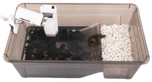 Cargar imagen en el visor de la galería, Tortuguera para Tortugas Acuáticas con Zona Seca – Hábitat Completo, Ventilado y Fácil de Limpiar
