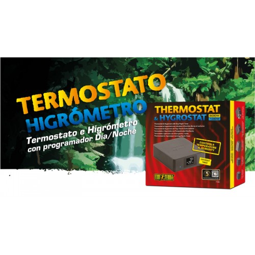 TERMOSTATO (600W) E HIGRÓMETRO (100W) PROGRAMABLE EXO TERRA (7427838148822)